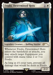 Frodo, Determined Hero (001) - FOIL PROMO Costco Commander Bundle